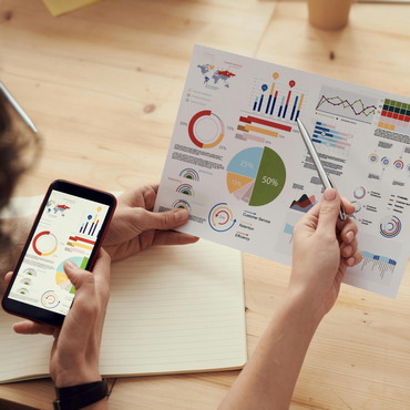 Proactieve data-analyse illustratie